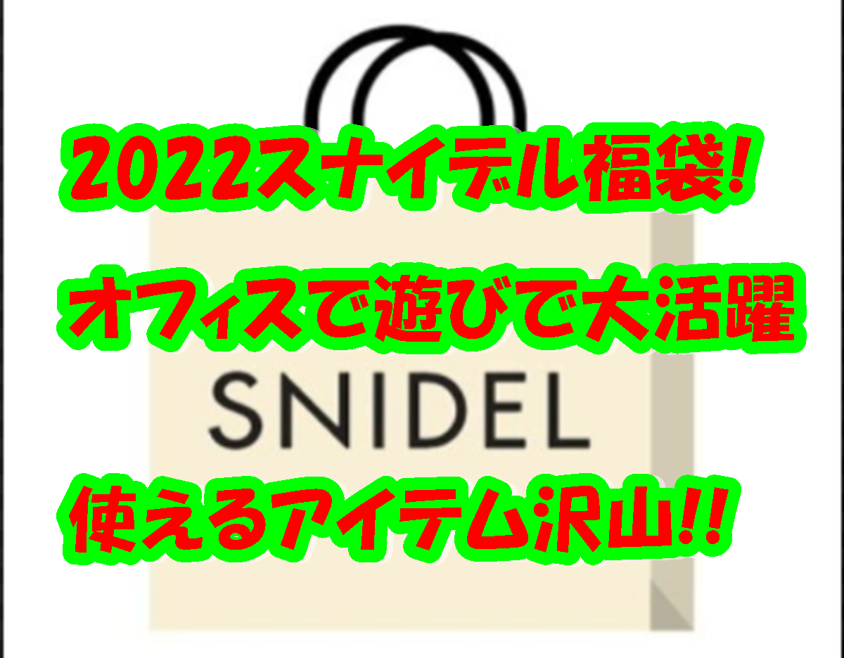 22スナイデル福袋ネタバレ 高みえして使えるアイテム満載 あそび部